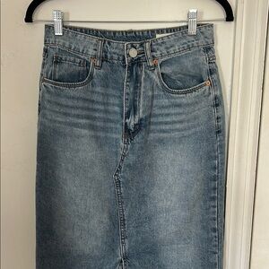 BlankNYC Classic Blue Denim Skirt